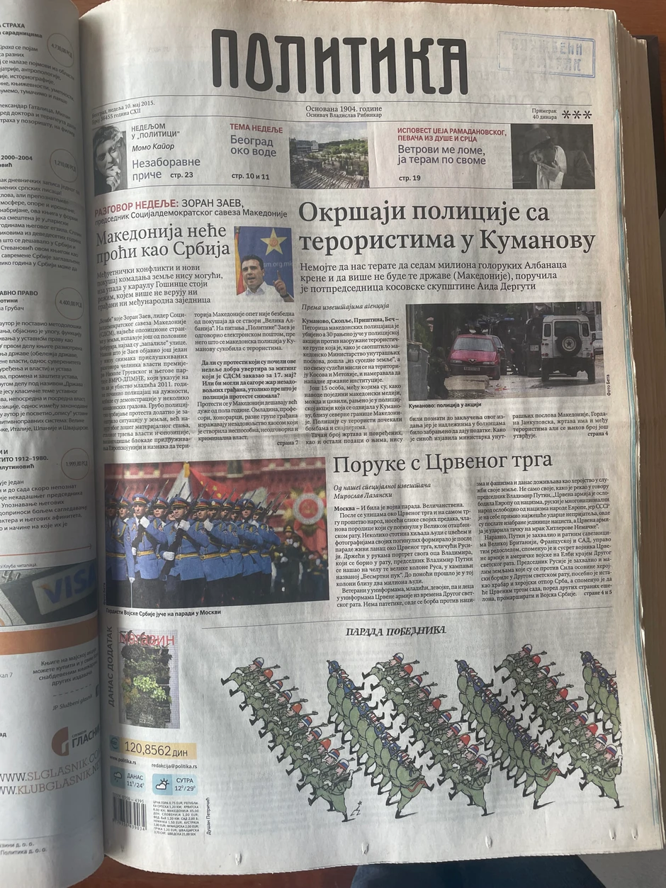 Politika 10.maj 2015