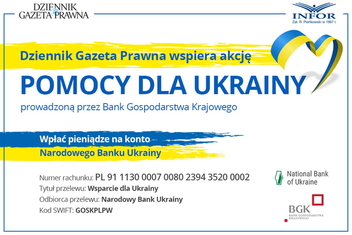 DGP wspiera akcję POMOCY DLA UKRAINY