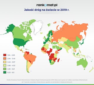 Ranking jakości dróg. Polska w ogonie Europy