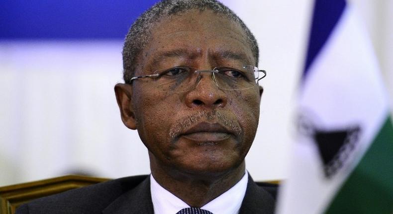 Lesotho Prime Minister Pakalitha Mosisili, seen in 2011, sacked four government ministers in one week, which immediately triggered the departure of four others, including a leading parliamentary rebel Monyane Moleleki