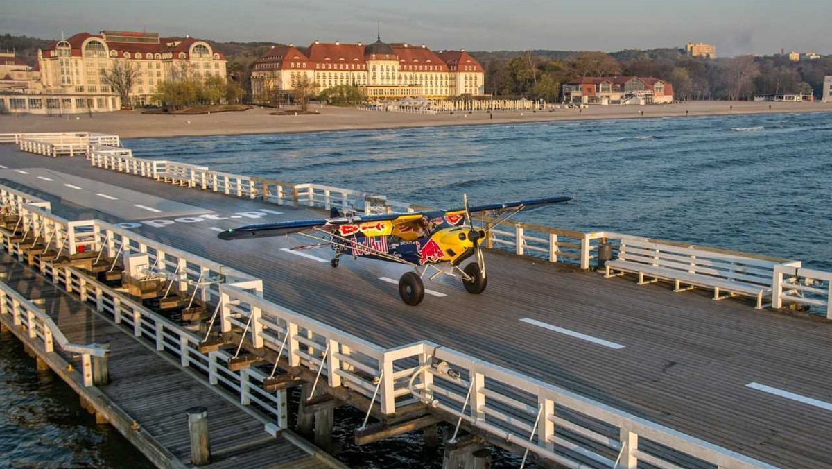 Sopot. Samolot wylądował na molo