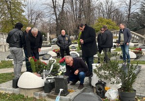 Mića Sovtić i Acko Nezirović na pomenu Džeju