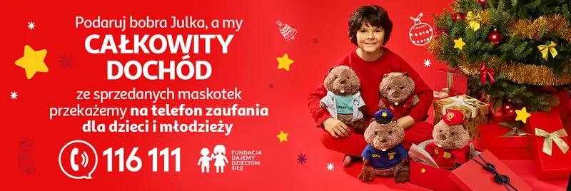 Auchan Julek Kampania na rzecz Fundacji dajemy Dzieciom Siłę 