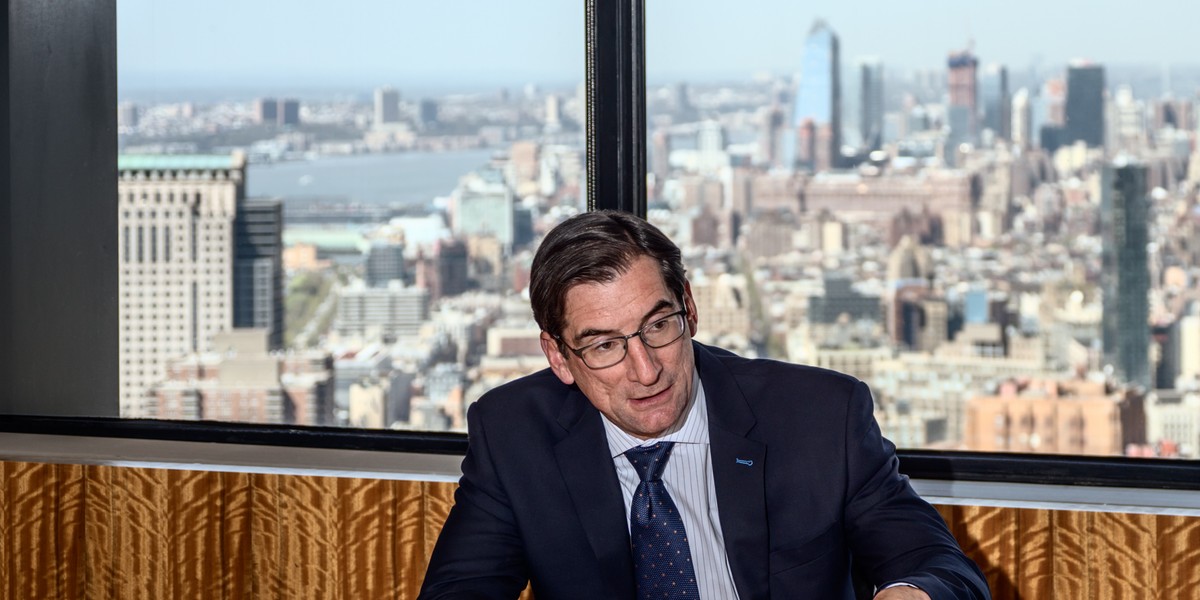 Nasdaq CEO Bob Greifeld in Nasdaq Inc.'s Manhattan headquarters.