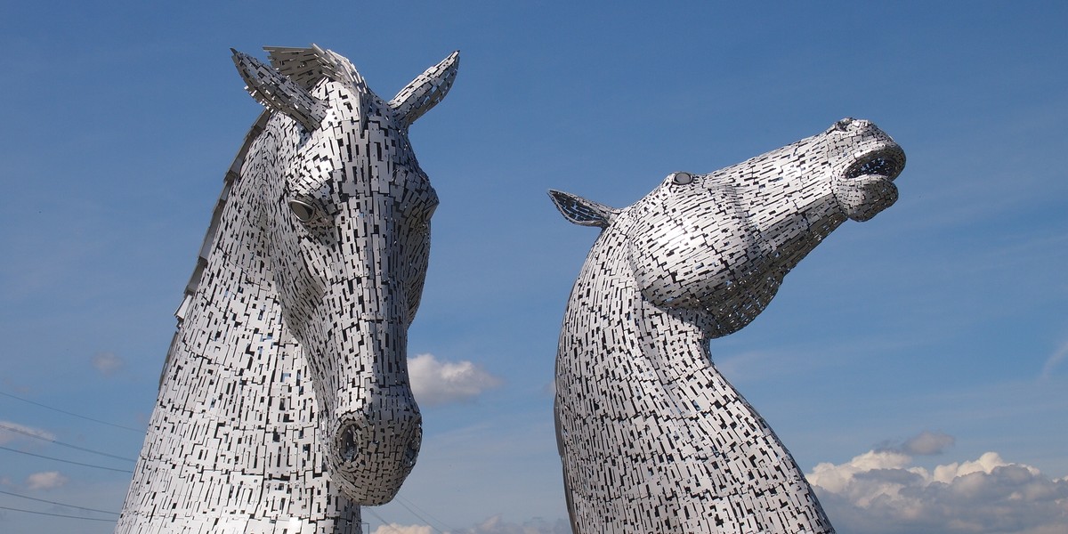 "The Kelpies" w Szkocji.