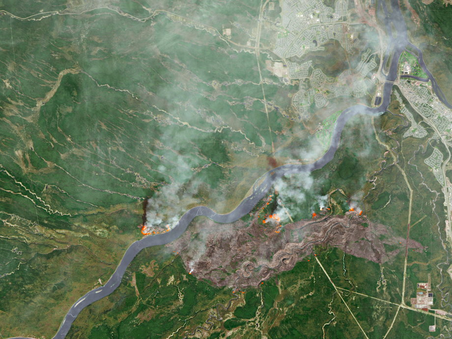 The fire is so massive it can be seen from a NASA satellite.