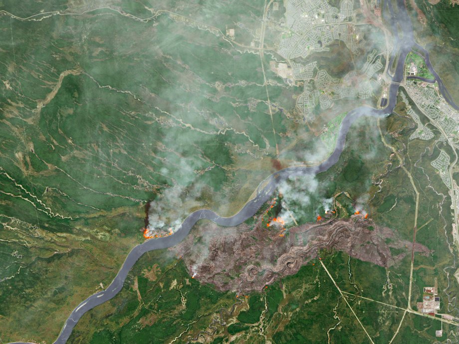 The fire is so massive it can be seen from a NASA satellite.