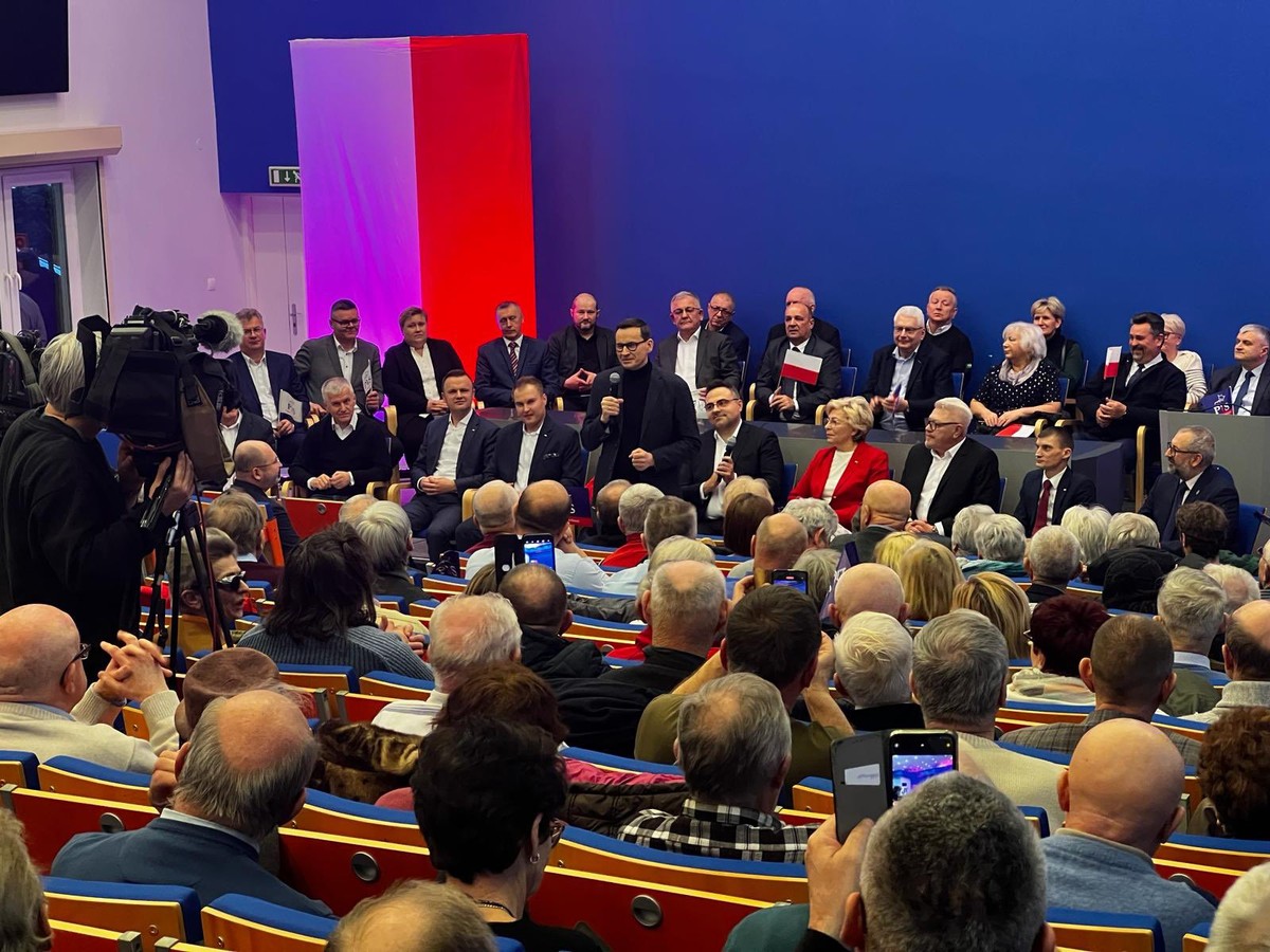 Matuesz Morawiecki w Ciechanowie, fot X (dawniej Twitter)