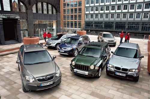 Opel Antara, Honda CRV, Mitsubishi Outlander, Jeep Compass, Chevrolet Captiva, BMW X3 - Sześciu niezawodnych towarzyszy