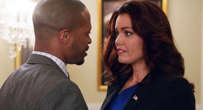 Mellie and Marcus in new episode of Scandal 