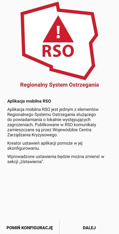 Regionalny System Ostrzegania.