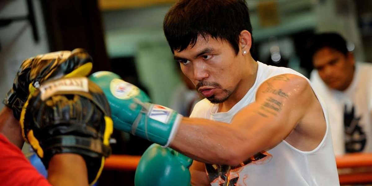 Manny Pacquiao ostro trenuje przed pojedynkiem z Juanem Manuelem Marquezem