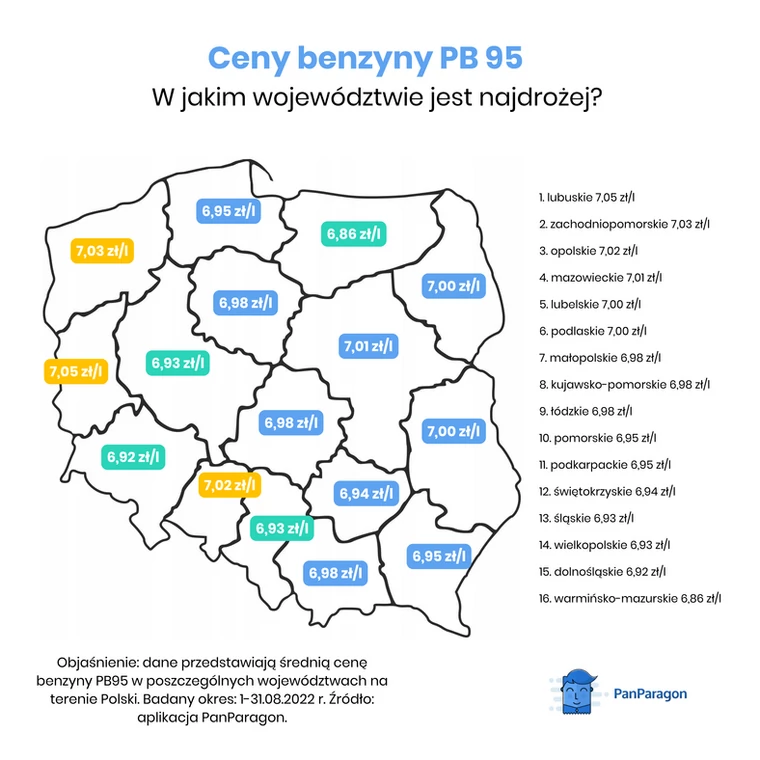 Ceny paliw w Polsce. Najtańsze i najdroższe województwa