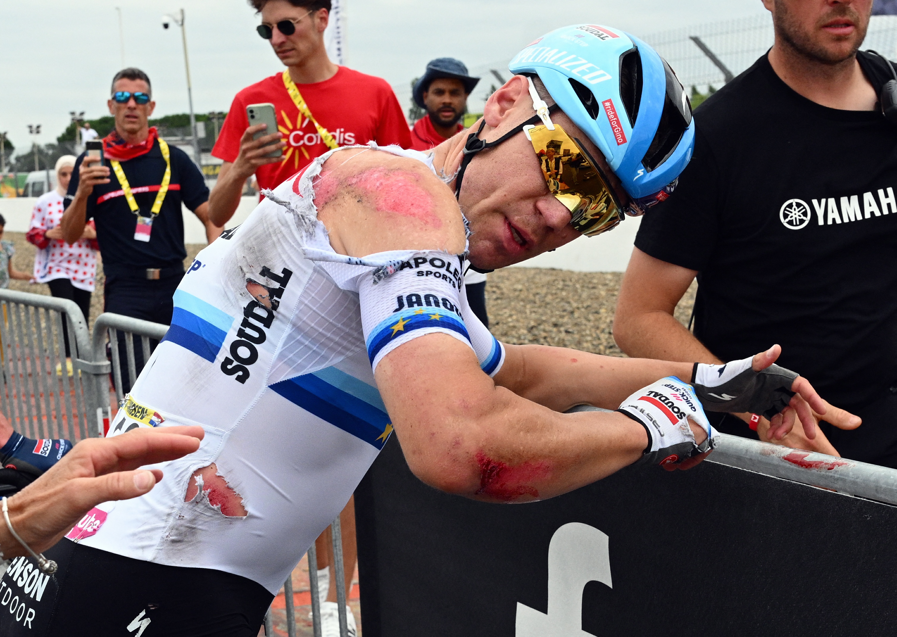 Cyclisme : Jakobsen se fracasse la clavicule au Renewi Tour