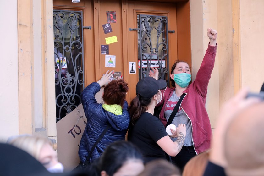 Czarny protest w Łodzi