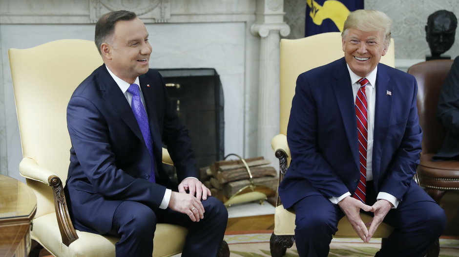Jacek Siewiera nie wykluczył spotkania Andrzeja Dudy z Donaldem Trumpem. Na zdjęciu: spotkanie prezydentów w Białym Domu w 2019 r.