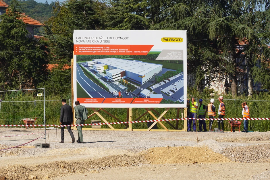 Obeležavanje početka radova na izgradnji fabrike Palfinger u Nišu