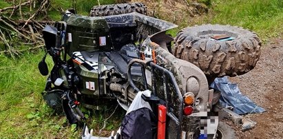 Straszne! 43-latka przygniótł w lesie quad. Znaleziono go po kilku godzinach. Już nie żył