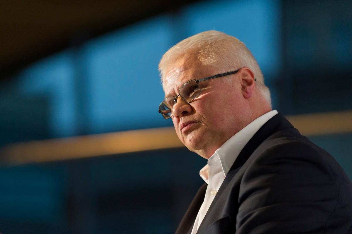Jerzy Hausner podczas inauguracji działalności Klubu Obywatelskiego
