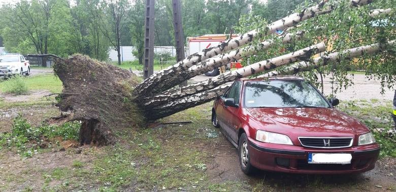 Burza nad powiatem chrzanowskim (Małopolska)