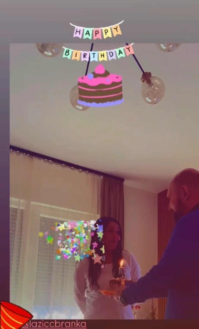 Branka Lazić sa partnerom 