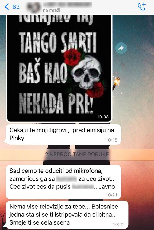 Poruke koje je dobila Jovana Jeremić