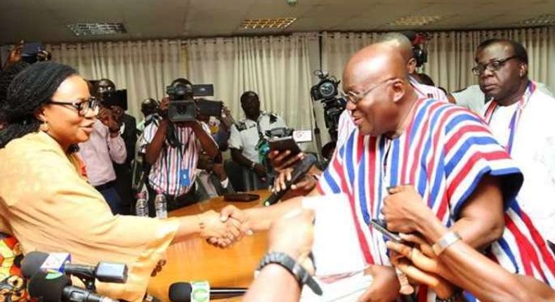 Nana Addo and Charlotte Osei