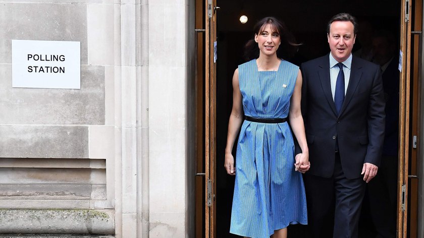 Premier David Cameron i jego żona Samantha