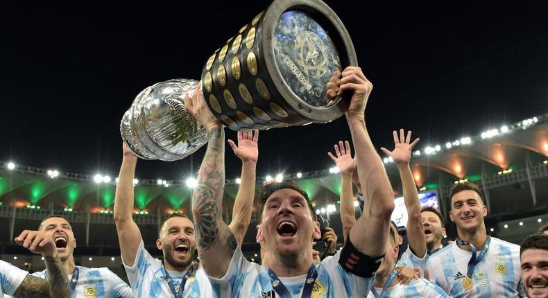 Lionel Messi captained Argentina to victory in the Copa America in July Creator: CARL DE SOUZA