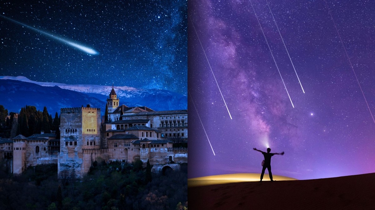 Perseidy 2024 spadające gwiazdy Noc spadajacych gwiazd