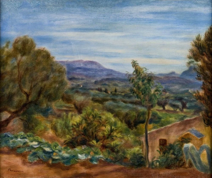 Józef Pankiewicz, Pejzaż z południa Francji (Pejzaż z Saint-Tropez), 1922 r., olej, płótno, 52 x 61,5 cm, fot. DESA Unicum.jpg