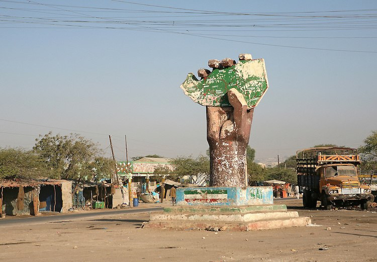 An independence monument in Hargeisa, Somaliland. 