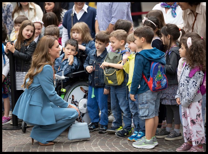 Princeza se najviše obradovala susretu sa najmlađima