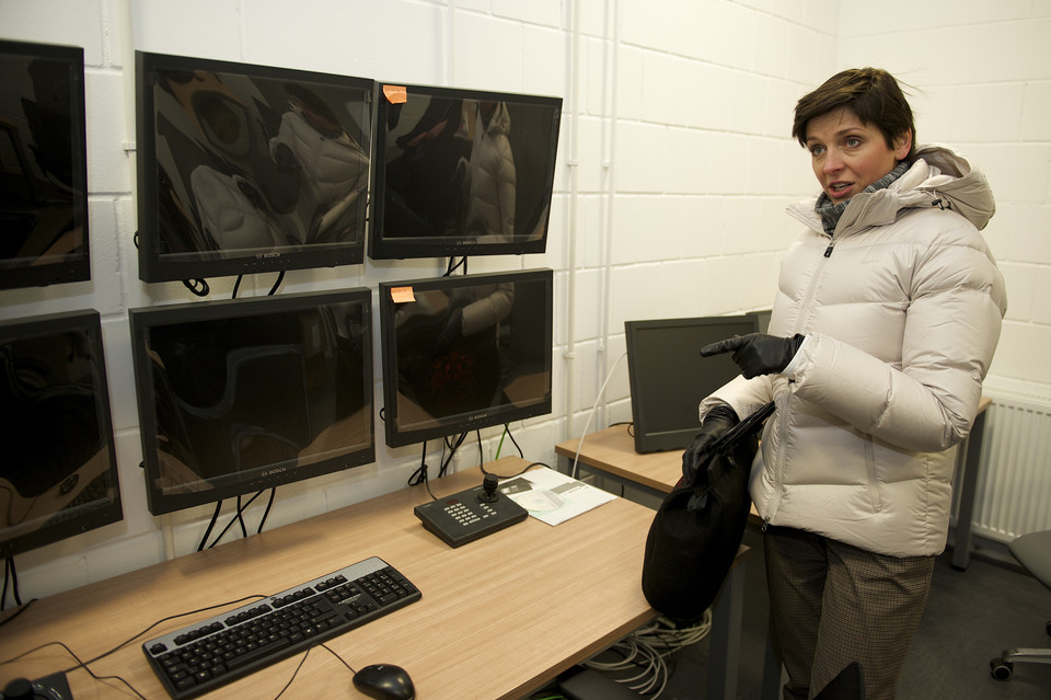 Minister sportu Joanna Mucha wizytuje stadion w Gdańsku