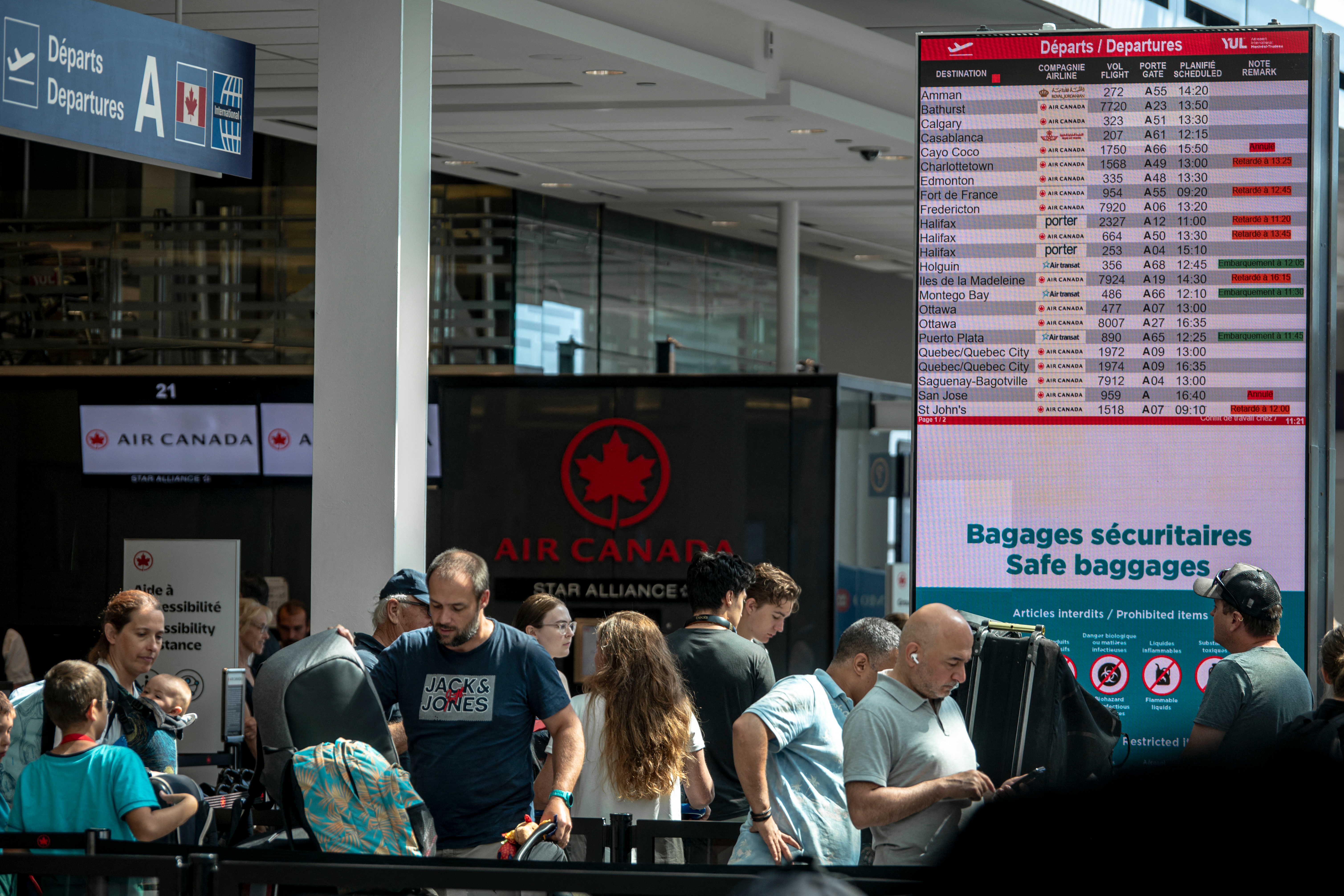 Flugbegleiter-Streik legt Air Canada komplett lahm