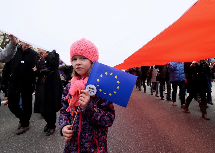 Uczestnicy Marszu dla Europy