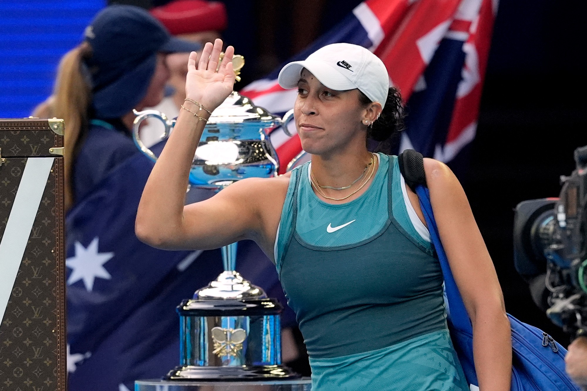 Americká tenistka Madison Keysová počas finále Australian Open. 