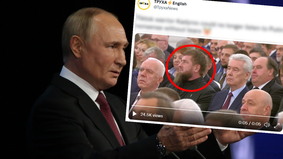 Kadyrow nie krył wzruszenia podczas przemówienia Putina [WIDEO]