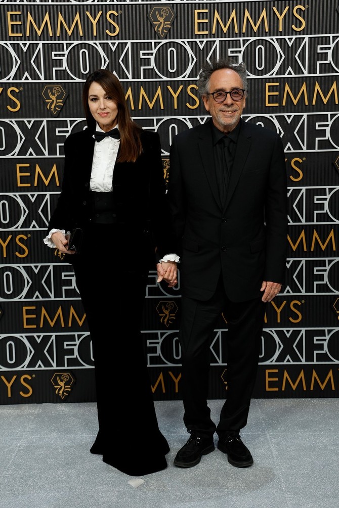 Monika Beluči i Tim Barton na dodeli Emmy nagrada