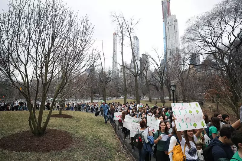 Młodzieżowy Strajk Klimatyczny w Nowym Jorku