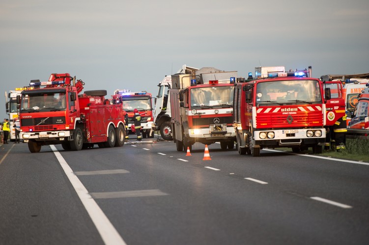Karambol na autostradzie A4