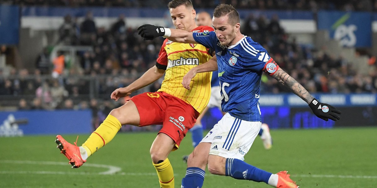 Przemysław Frankowski błyszczy w czerwono-złotych barwach RC Lens