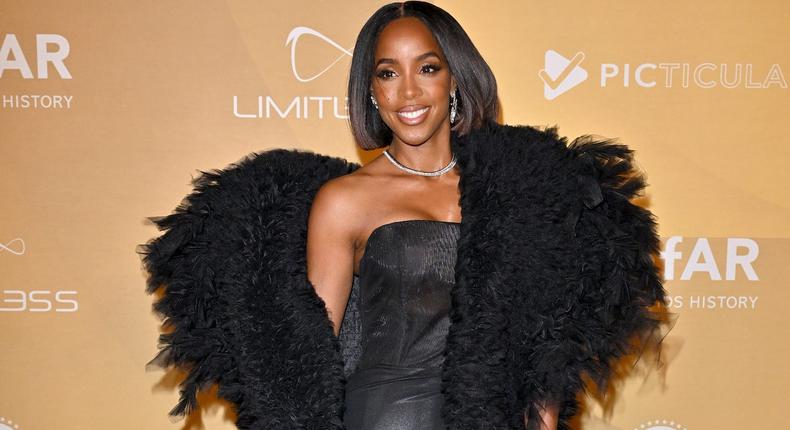 Kelly Rowland at the amfAR Gala in West Hollywood, California, on November 3, 2022.Axelle/Bauer-Griffin/Getty Images