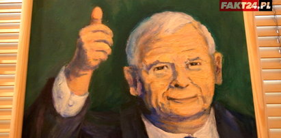 Namalowali portrety Kaczyńskiego. Reakcja działaczy PiS?
