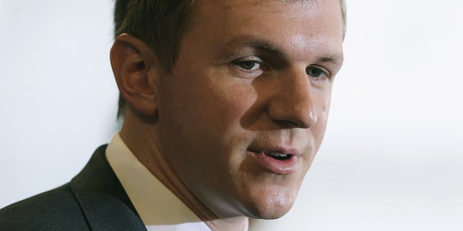 Conservative undercover journalist James O'Keefe.