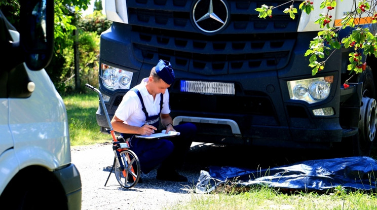 Halálos baleset Balatonkeresztúron / Fotó: Police.hu