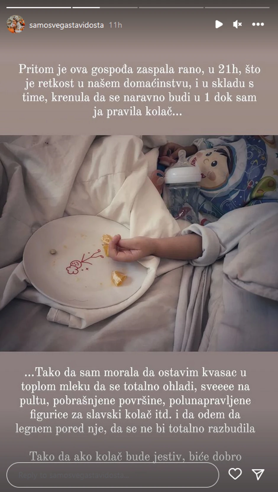 Una Piale peče slavski kolač