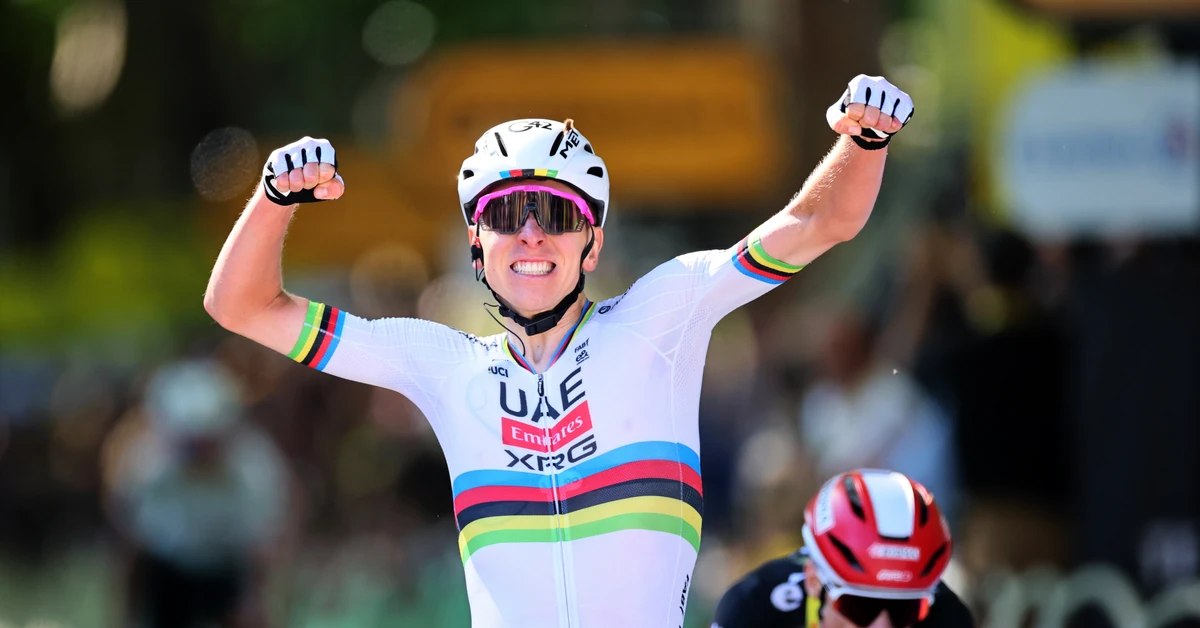Pogacar najszybszy na 4. etapie Tour de France. Van der Poel wciąż liderem