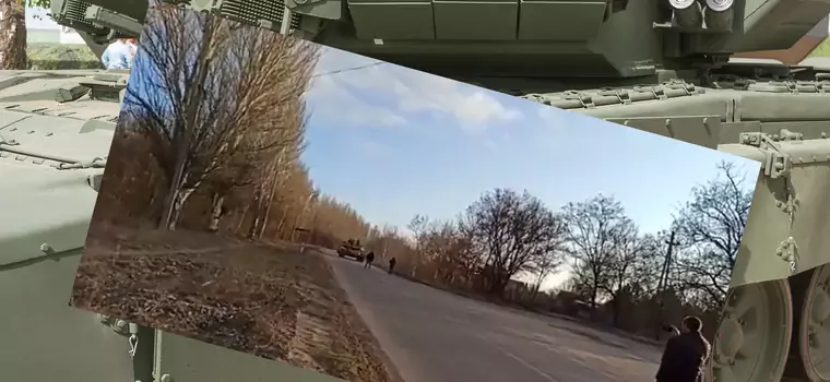 Mieszkańcy zablokowali kolumnę rosyjskich czołgów