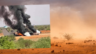 Somalia: samolot transportowy zapalił się na lotnisku